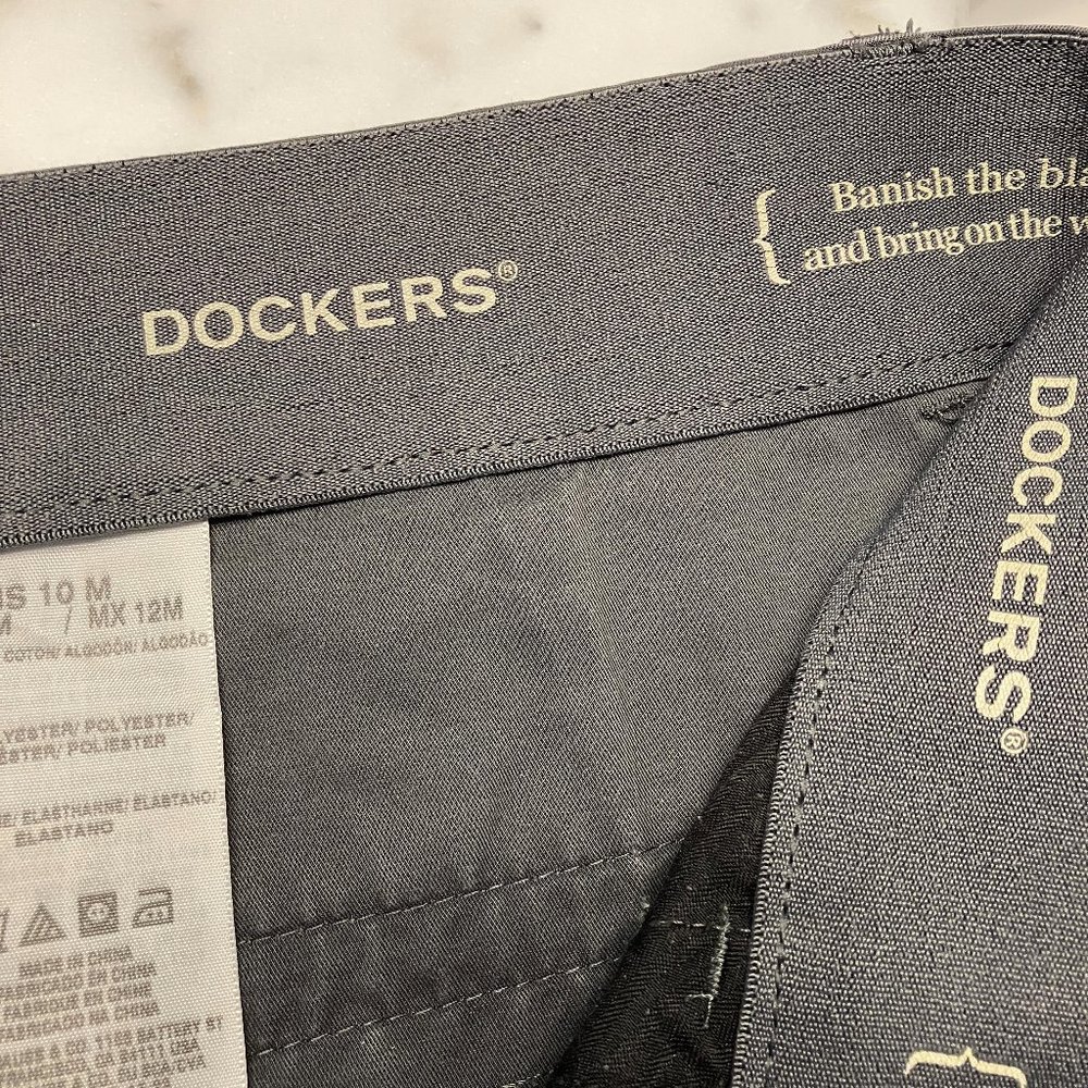 Womens Levi Dockers Dress Pants - Dark Gray Size 10M - Picture 3 of 8